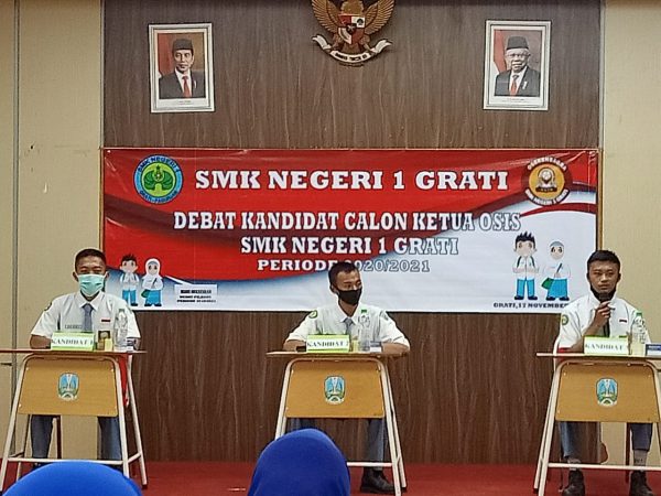 Pemilihan Calon Ketua OSIS SMKN 1 Grati Periode 2020-2021 dengan E-Election