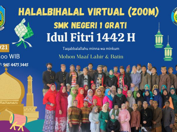 Halal Bi Halal Virtual SMKN 1 Grati 2021