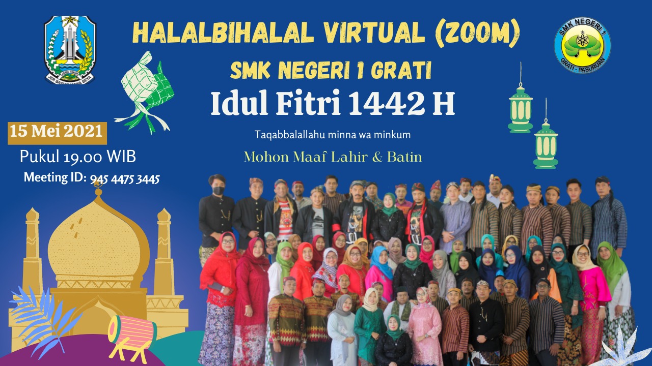 Halal Bi Halal Virtual SMKN 1 Grati 2021